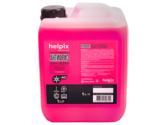 Антифриз Helpix G12, розовый, 5л