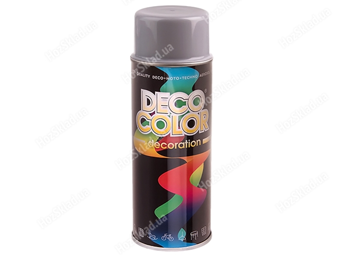 Краска аэрозольная Deco Color Decoration, серебристый, 400мл