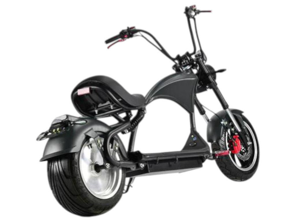 Електроскутер Rooder Chopper, 2000Вт, 60В/12Ач, li-ion, дискові гідравлічні гальма, колір чорний