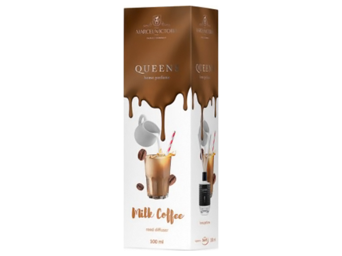 Ароматизатор жидкий для дома/офиса Tasotti Car & Home QUEENS White, Milk Coffee, 100мл