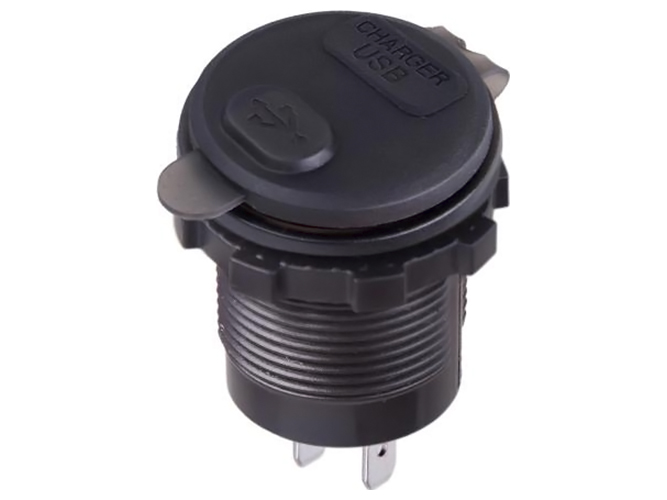 Автомобильное зарядное устройство для USB, 5-12V3.0A + TYPE-C+PD 12-24V, врезное в планку + вольтмет
