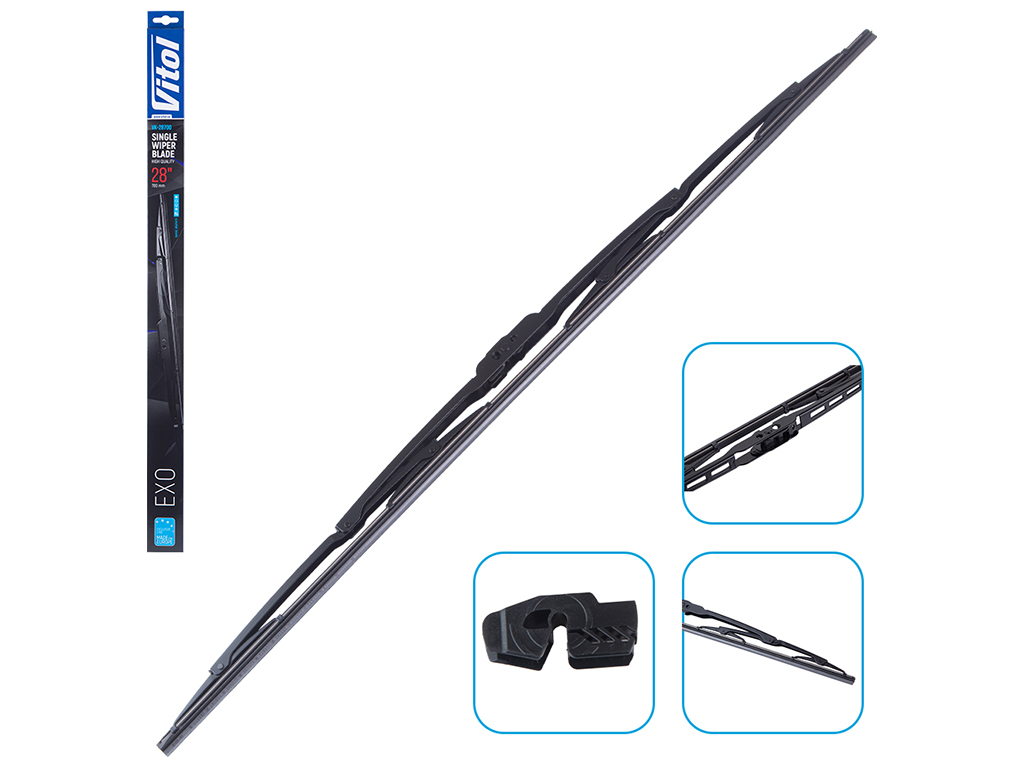 Щетка стеклоочистителя каркасная VITOL EXO 28" 70см (VK-28700)