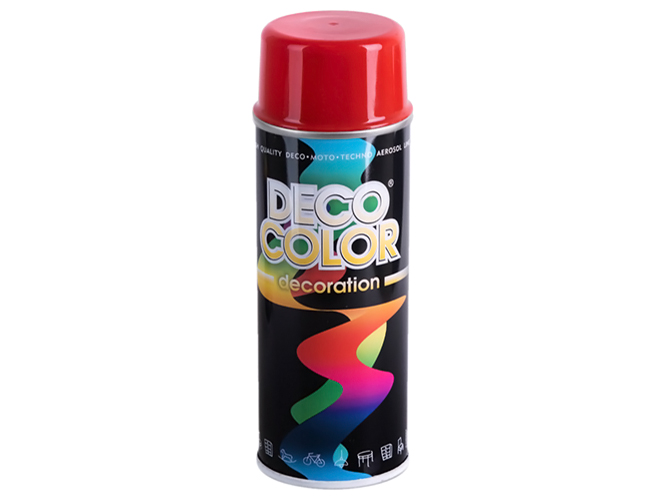 Фарба аерозольна Deco Color Decoration, червоний вогонь, 400мл