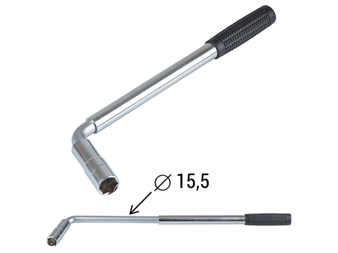 Ключ балонний Alloid, 17x19мм, 3/4, телескоп посилений (КБ-1719)