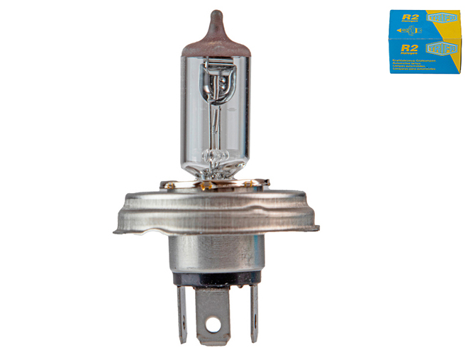 Лампа автомобільна галогенна для фари Trifa R2, 12V, 45 - 40W, цоколь P45t (01620)