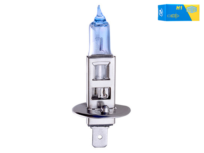 Лампа автомобільна галогенна для фари Trifa H1, 12V, 55W Xenon blue, цоколь P14,5s (61655)