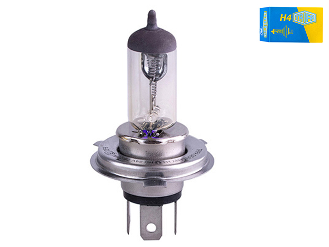 Лампа автомобильная галогенная для фары Trifa H4, 12V, 60 - 55W HD, цоколь P43t (21661)