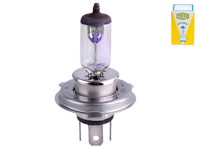 Лампа автомобільна галогенна для фари Trifa H4, 24V, 70 - 75W Season, цоколь P43t (11662)