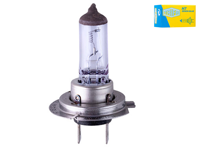 Лампа автомобільна галогенна для фари Trifa H7, 12V,55W Xenon blue, цоколь PX26d (61607)