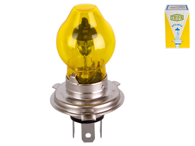 Лампа автомобільна галогенна для фари Trifa WH4, 12V, 100 - 80W yellow, цоколь P43t (81671)