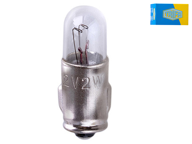 Лампа автомобильная индикаторная лампа Trifa, 12V, 2,0W, цоколь BA7s (00107)
