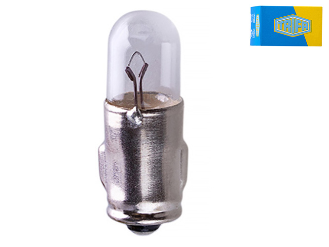 Лампа автомобільна індикаторна лампа Trifa, 6V, 1,2W, цоколь BA7s (00106)