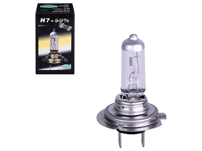 Лампа автомобільна для стоп-сигнала та задньої фари Trifa 12V, 55W, H7 +50% (51607)