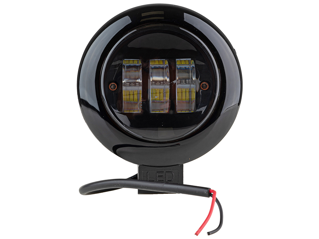 Фара рабочего света Pulso, WLP-30A BK SPOT, 3Led х 10W, 116х58х134мм, 9-36V, 30W, 6000K