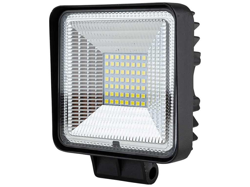 Фара рабочего света Pulso, WLP-SB56A FLOOD, 64Led х 0,9W, 106х106х50мм, 9-36V, 56W, 6000K