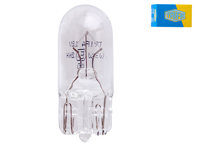 Лампа автомобильная с клиновидным цоколем Trifa, 24V, 3W, цоколь W2,1x9,5d (01724)