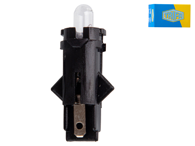 Лампа автомобильная с клиновидным цоколем Trifa, 12V, 1,2W, цоколь BG8,5-5,5d black (02735)
