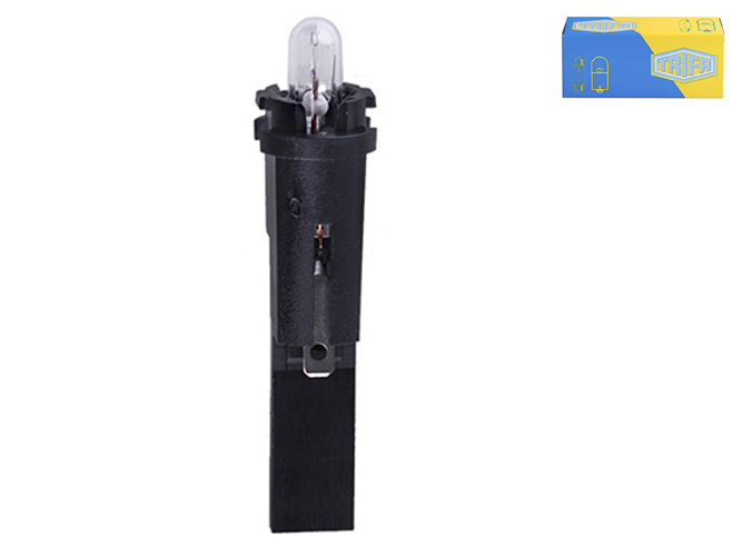Лампа автомобільна з клиновидним цоколем Trifa, 12V, 1,2W, цоколь BG8,5S - 40 black (02737)