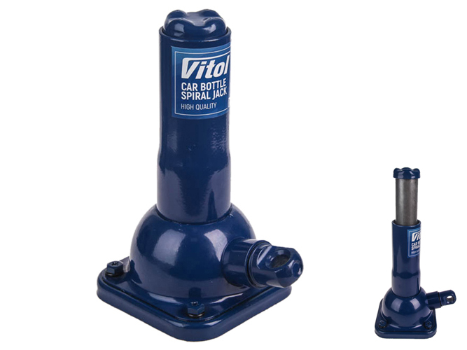 Домкрат механический Vitol телескоп 2т, высота подъема 21,5 - 48,5см, 4,5кг (DM-4852T ST-107H)