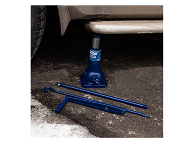 Домкрат механический Vitol телескоп 2т, высота подъема 21,5 - 48,5см, 4,5кг (DM-4852T ST-107H)