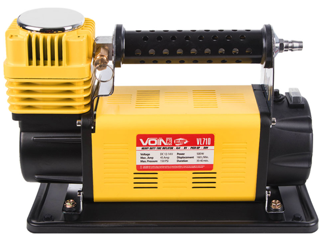 Компрессор автомобильный VOIN VL-710, OFF ROAD MASTER, 150psi, 45A, 160л, клеммы