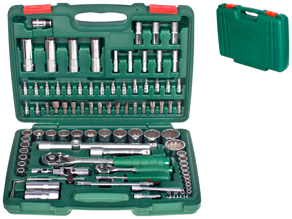 Набор торцевых головок HANS, профессиональный 1/4 "DR4-14мм и 1/2 "DR10-32мм (цена за 94 предметов) 
