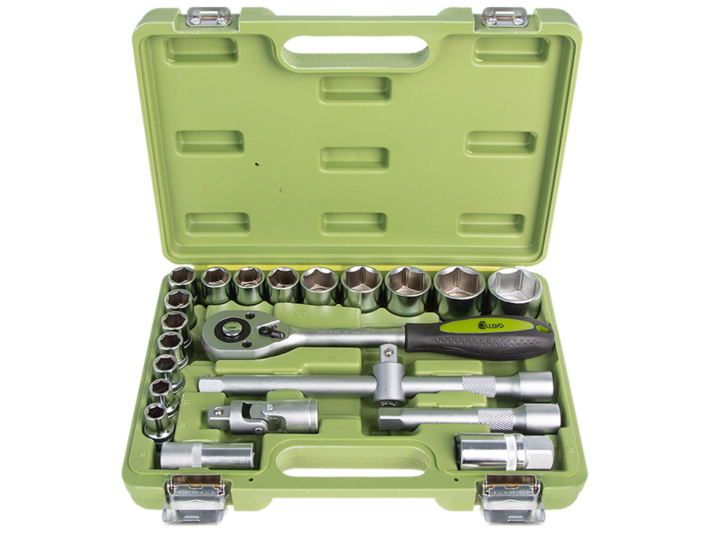 Набор головок 1/2" Alloid, 10-32мм (цена за набор 22 предмета) (НГ-4022П)