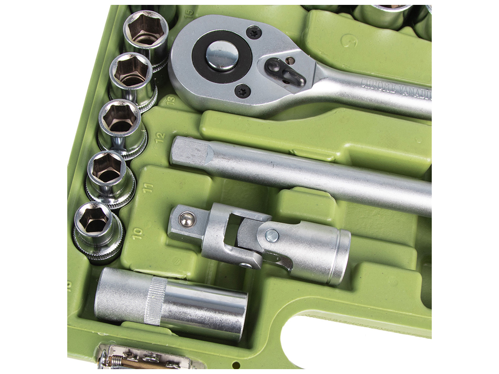 Набор головок 1/2" Alloid, 10-32мм (цена за набор 22 предмета) (НГ-4022П)