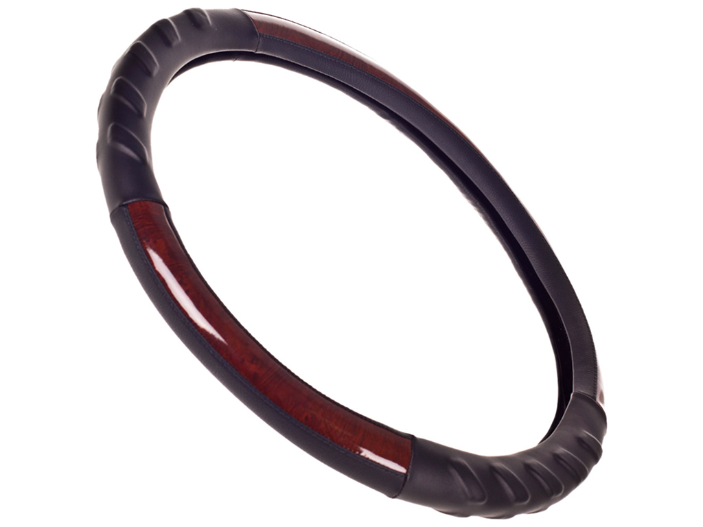 Чехол на руль HU 100107BK L (39-41см), черный