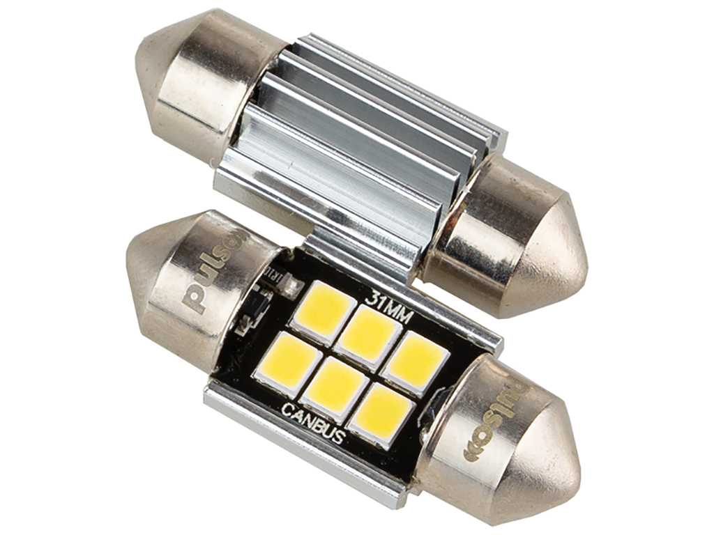 Лампа Pulso софитная LED C5W, 31мм, CANBUS, 9 SMD-2835, 12v, 2.9W, 315lm White (цена за 2шт) (LP-31C