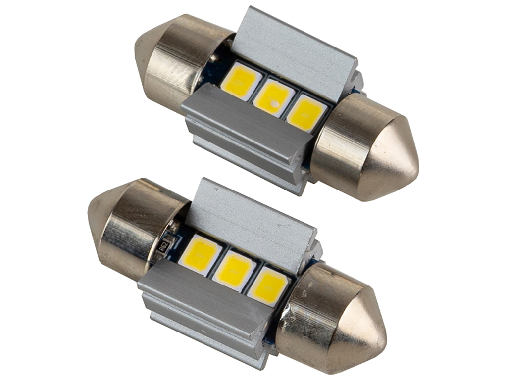 Лампа Pulso софитные LED SV8.5/T, 11x28мм, 3 SMD-2835, 9-18v, 210Lm (цена за 2шт) (LP-66028)