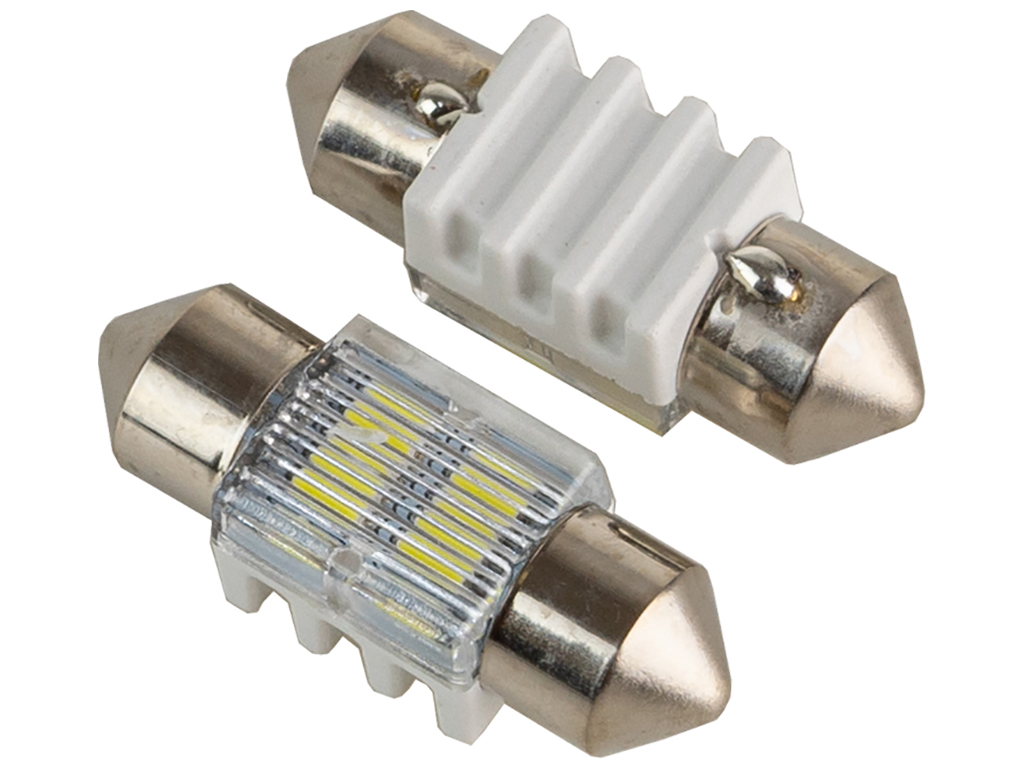Лампа Pulso софитная LED SV8.5 T11x31мм, 2 SMD-5730, 9-18v, 80Lm (цена за 2шт) (LP-64031)