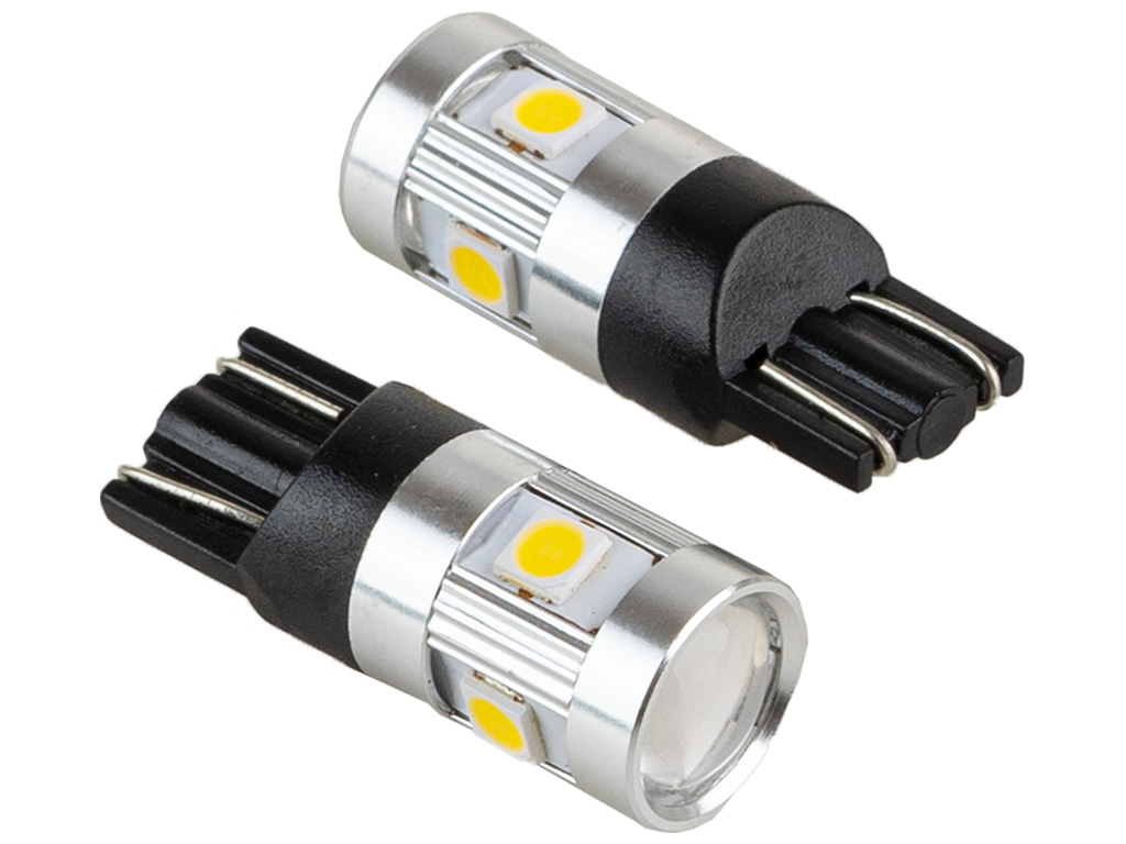 Лампа Pulso габаритные LED T10/W2.1x9.5d/6SMD-3030, 9-18v, 210lm (цена за 2шт) (LP-66162)