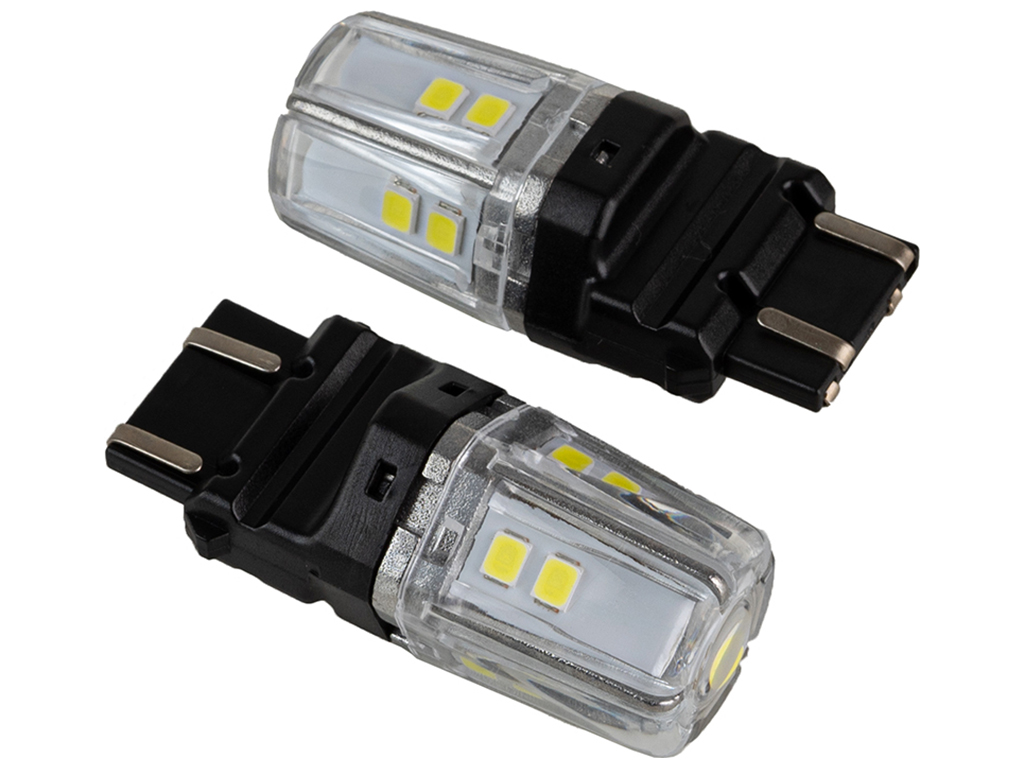 Лампа Pulso габаритные LED 3157/W2.5x16q/12SMD-2835, 2контакта, 9-36v, 550/100lm WHITE (цена за 2шт)