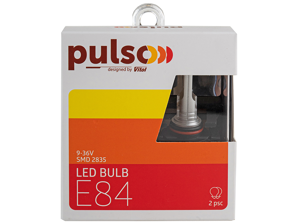 Лампы PULSO E84-HB3/HB4, 2835, 9-36v, 2x15w, 2800Lm, 6000K