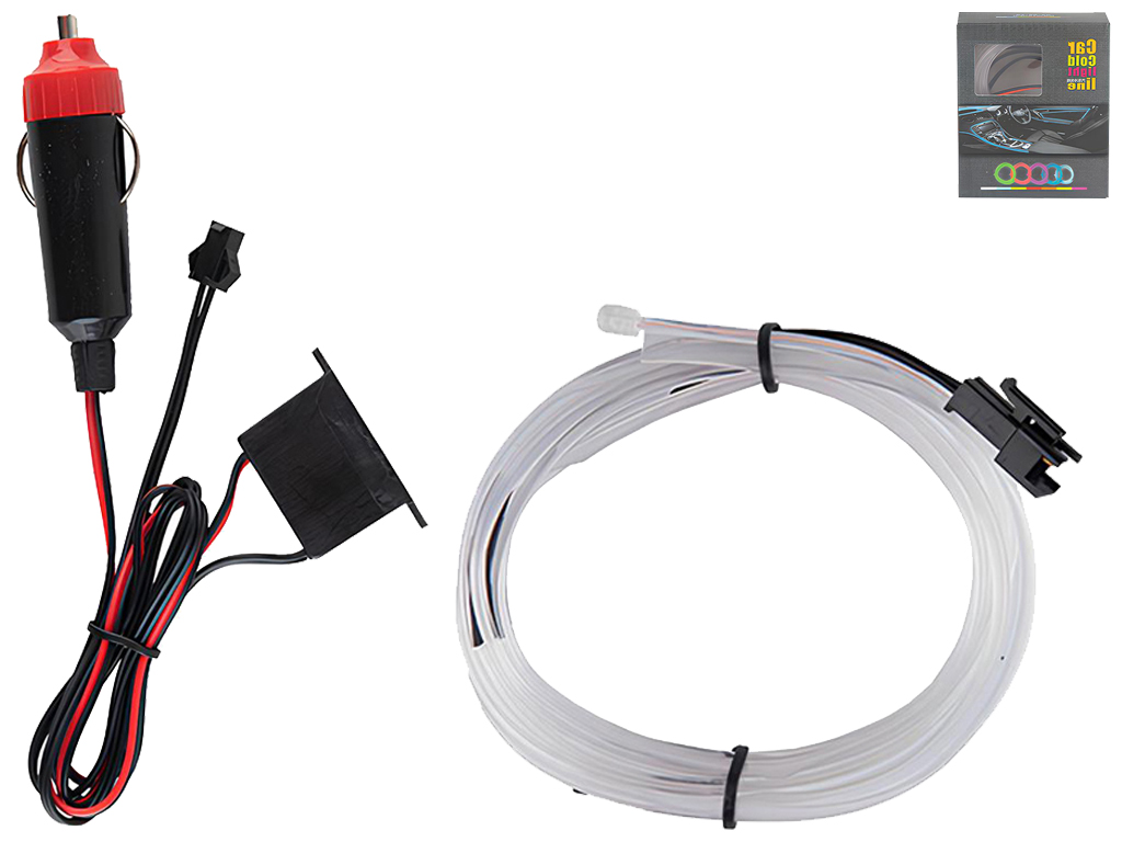 Подсветка салона гибкая холодный неон White, 1м (AL01-1M W)