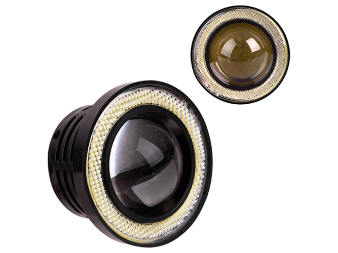 Линзы LED Angel Eves 12V-55W, D-64мм, W/Y, AG-2511