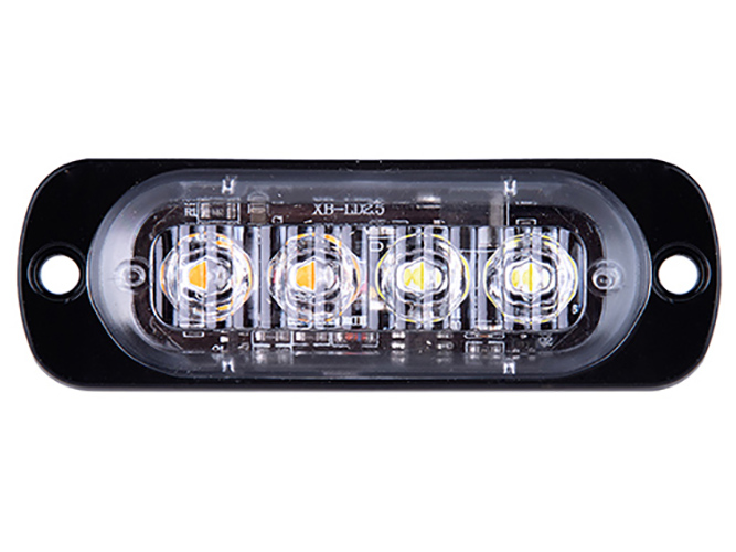 Повторитель габарита 4 LED 12V белый+желтый (AG-ZWD-BSBK-4/W+Y)