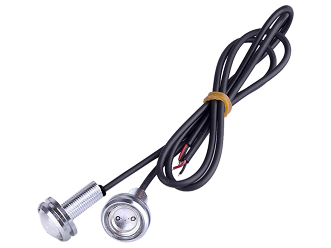 Болты для крепления номера 23-COB 12V хромированные 2шт Red (AG-60339)
