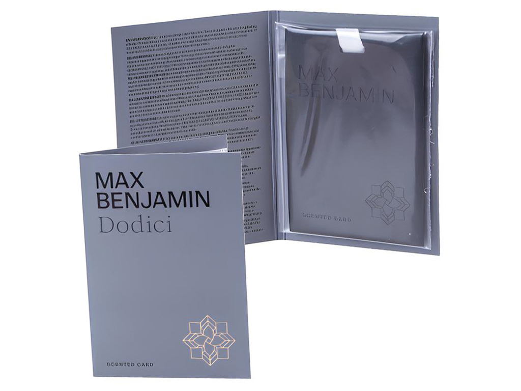 Освежитель воздуха Max Benjamin Scented Card Dodici, для шкафа и авто, 8×0,5×11,3см (717714)