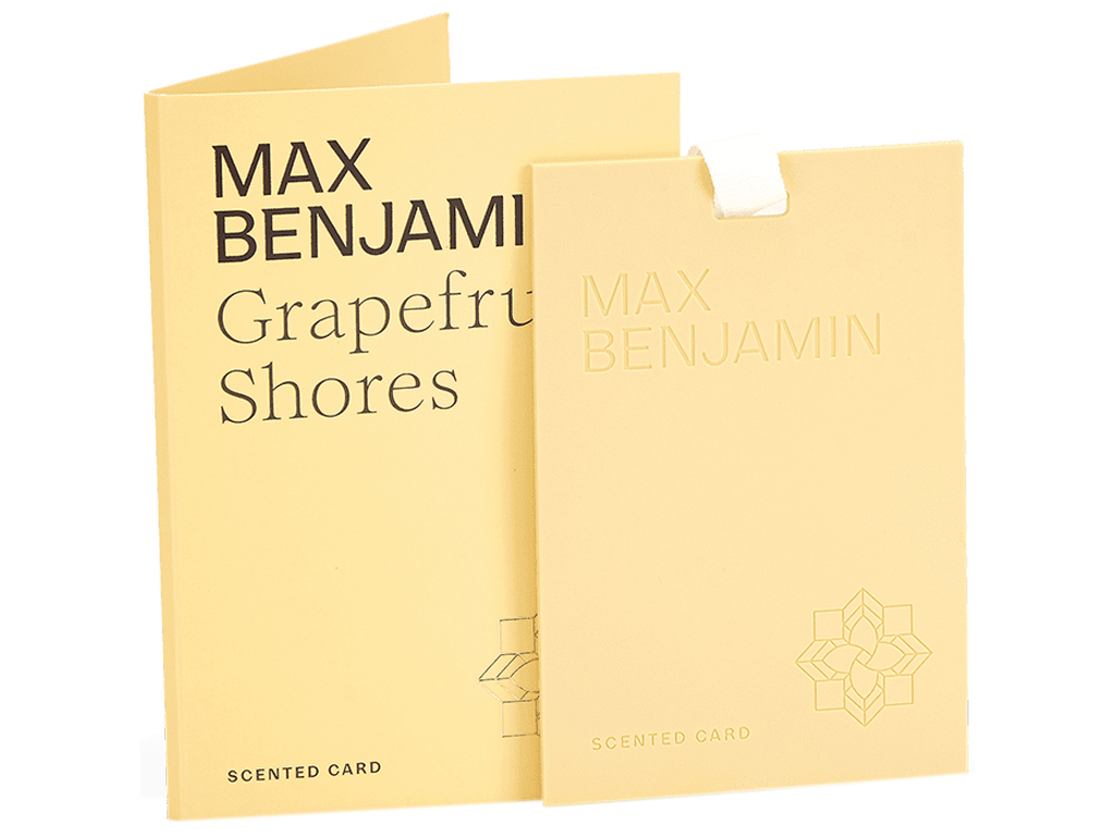 Освіжувач повітря Max Benjamin Scented Card Grapefruit Shorez, для шафи та авто, 8×0,5×11,3см (71776