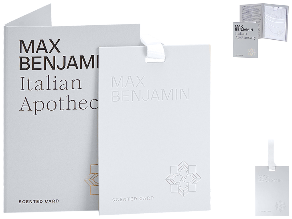 Освежитель воздуха Max Benjamin Scented Card Itallian Apothecary, для шкафа и авто, 8×0,5×11,3см (71