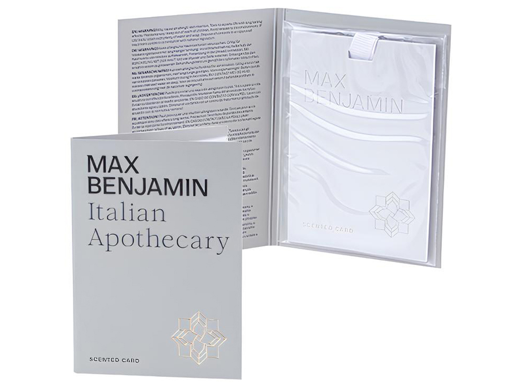 Освежитель воздуха Max Benjamin Scented Card Itallian Apothecary, для шкафа и авто, 8×0,5×11,3см (71