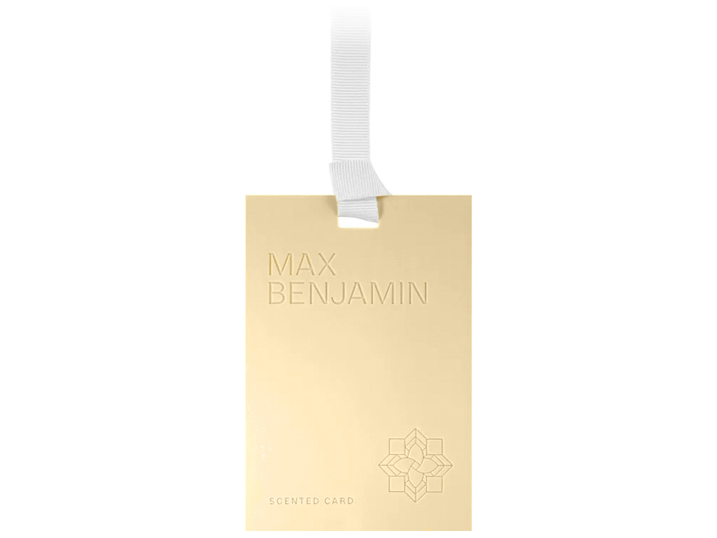 Освіжувач повітря Max Benjamin Scented Card Lemongrass&Ginger, для шафи та авто, 8×0,5×11,3см (71768
