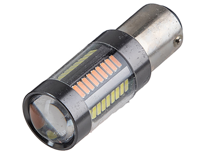 Лампа диодная S25 1157-4014-66SMD, 2 контакта, W+Y 10856