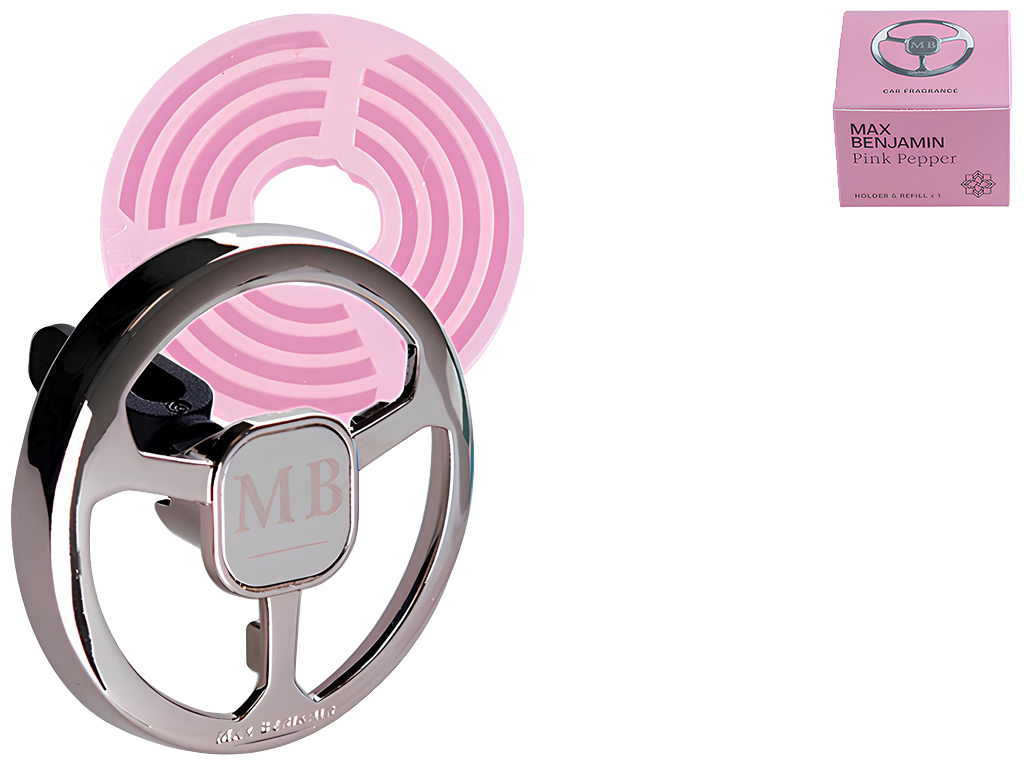 Освежитель воздуха автомобильный Max Benjamin Holder&Refills Pink Pepper, 7×7×5см (717929)