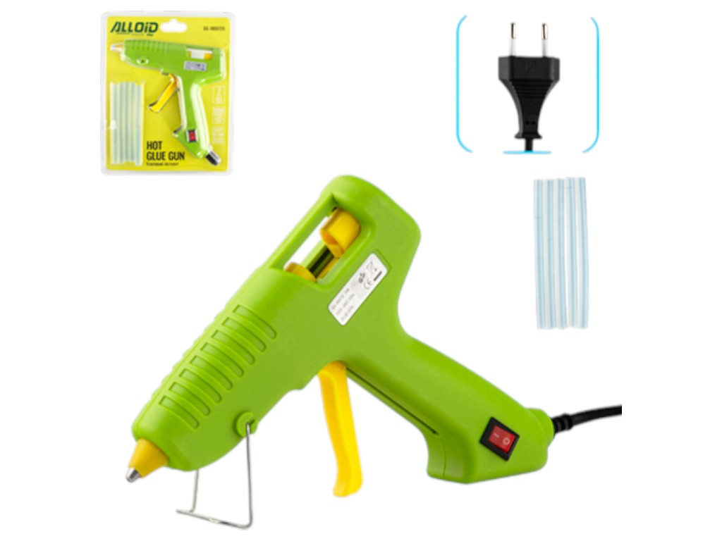 Клеевой пистолет Alloid 20 вт, для стержней 7 мм, с выключателем