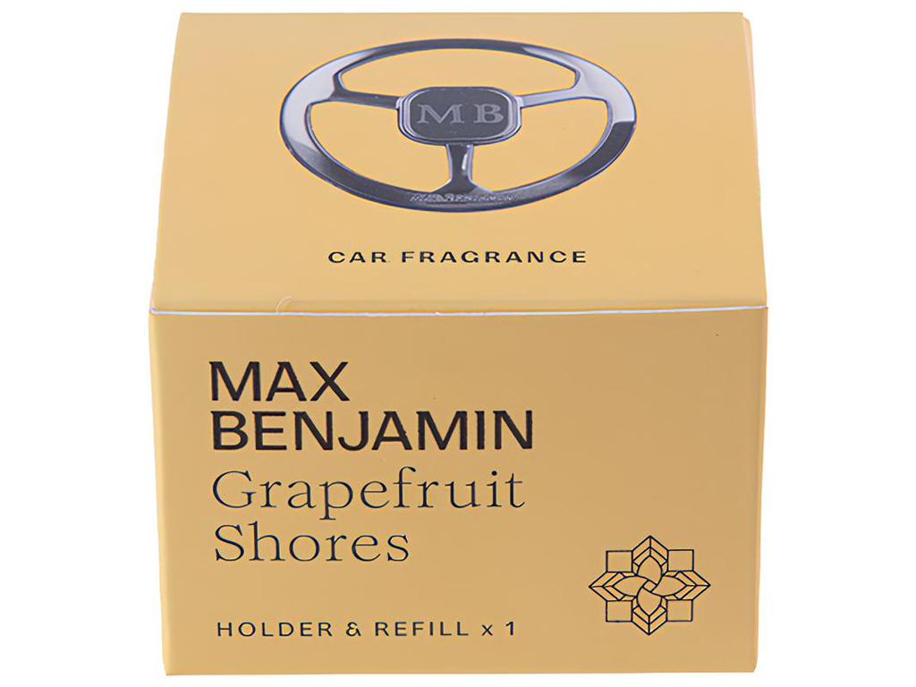 Освежитель воздуха автомобильный Max Benjamin Holder&Refills Grapefruit Shorez, 7×7×5см (717967)
