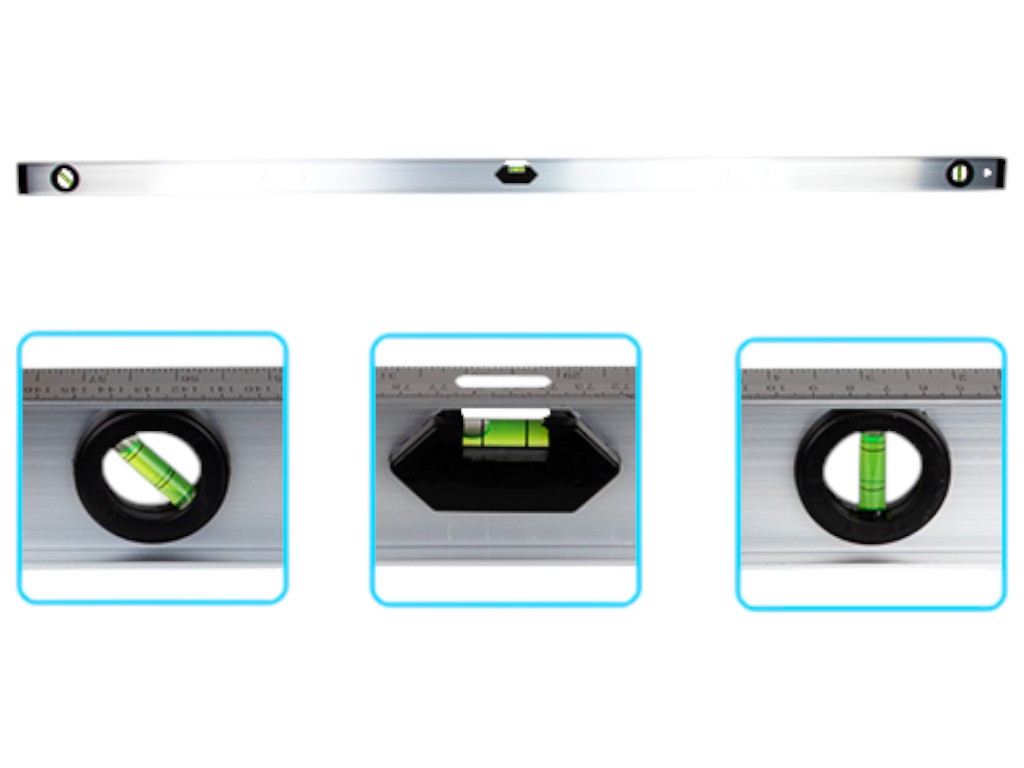 Рівень будівельний Alloid 150 см, 3 капсули, 2 ручки