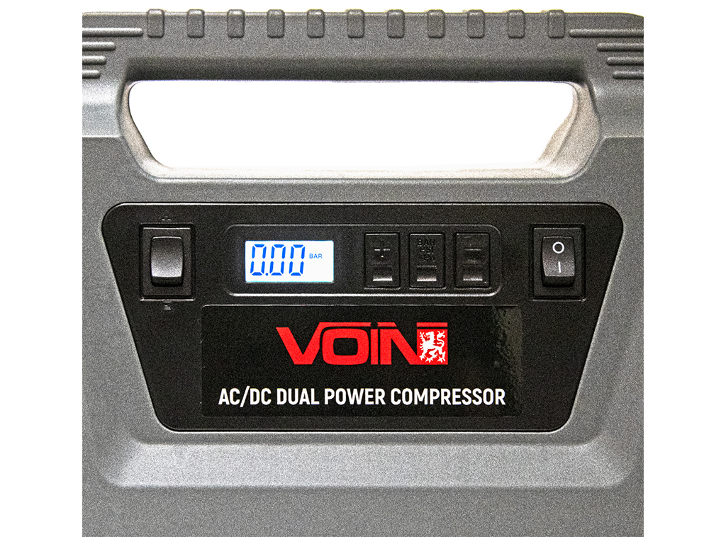 Компрессор автомобильный VOIN VC-220 150psi/10А/25л/AC/DC/Автостоп (VC-220 AC /DC)